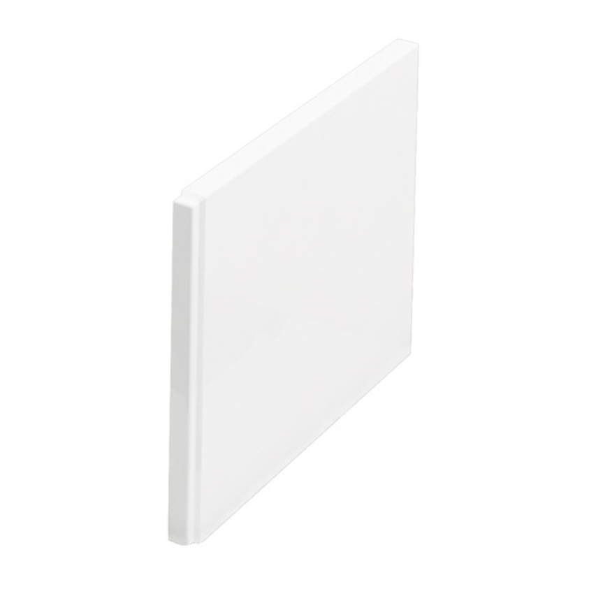 product cut out image of Britton Cleargreen 750mm Gloss White Acrylic End Bath Panel R28E